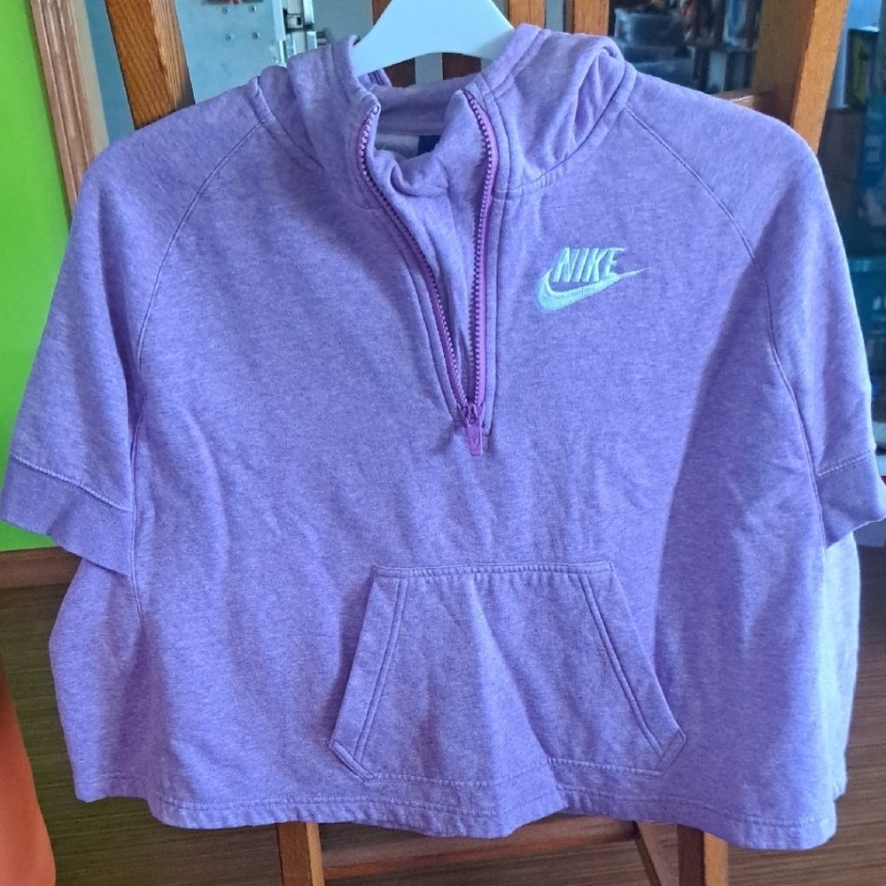 Nike Light Purple Poncho Hoodie Medium